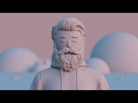 A stylized bearded character from the MetaPeople trailer
